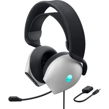 Dell Alienware AW520H Wired Gaming Headset, Lunar Light