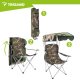Folding Fishing Chair Trizand Panama with Canopy, camo
