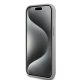 DKNY iPhone 15 Plus Case Mono Stripe & Metal Logo, Beige
