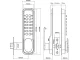 Mechanical Combination Door Lock with Handle, Battery-Free