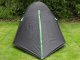 Waterproof 2-Person Camping Tent with Mosquito Net, Black/Green