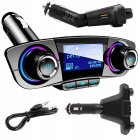 Bluetooth Usb 5.0 Multifunctional Car Charger & Bluetooth Player FM Transmitter