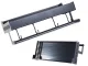Hanging Wall Shelf with Hooks and Railing, 30 cm, Black
