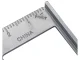 Aluminum Rafter Carpenter Square with Base 180 mm, Grey