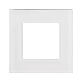 Maclean MCE730W Single Glass Frame, 86x86 mm, White