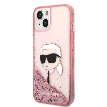 Apple iPhone 14 Pro Max 6.7" Karl Lagerfeld Glitter Choupette Head Case Cover (KLHCP14XLNCHCP), Pink