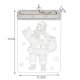 Malatec 3D LED Window Stained Glass, Santa Claus