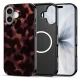 Tech-Protect Lamano MagSafe Case for iPhone 17, Black/Red