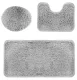 Bathroom Mat Set of Soft Bathroom Rugs, 3 Pieces