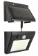 Solar LED Outdoor Lamp with Motion Sensor ZD53B, Black
