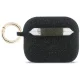 Guess Silicone Glitter Ring Case for Apple AirPods Pro 3, Black