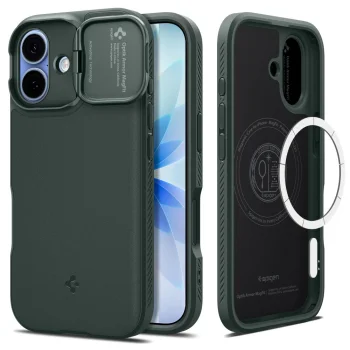 Spigen Optik Armor MagSafe Phone Case Cover iPhone 17 - Green