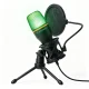 Wozinsky WM-W111 Wired Studio Gaming Condenser Microphone with Stand and RGB Backlight - Black