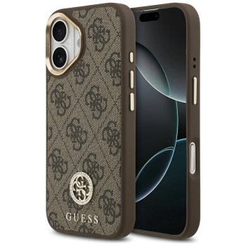 Guess 4G Strass Logo MagSafe Phone Case Cover iPhone 17 - brown