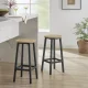 Leobert Bar Stools with Footrest, 65 cm, 2 pcs
