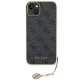 Guess iPhone 15 Plus Case 4G Charms Collection, Gray