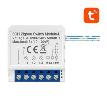 Smart Switch Module ZigBee Avatto LZWSM16-W3, 3 Channels, No Neutral