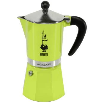 Bialetti Rainbow Espresso Maker, 6 Cups, Green