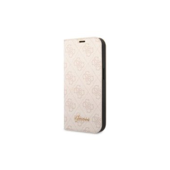 Guess GUBKP14SHG4SHP iPhone 14 6.1 "pink / pink book 4G Vintage Gold Logo