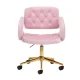 Swivel Beauty Salon Chair 4Rico QS-OF213G Velvet, pink