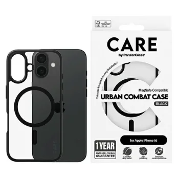 CARE by PanzerGlass iPhone 16 Case Flagship Urban MagSafe, Transparent