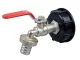 IBC Tank Tap 1000L with 1/2\" Hose Connection, Silver