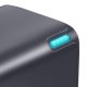 Tīkla lādētājs Baseus GaN5 2x USB-C + USB, 65W + 1m kabelis, pelēks