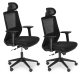 Ergonomic Office Chair ModernHome with Adjustable Headrest and Armrests, Black