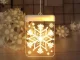 3D LED Window Stained Glass, Christmas Decoration, Warm Light