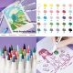 ARRTX 30A Acrylic Marker Pens, 30 Pastel Colours