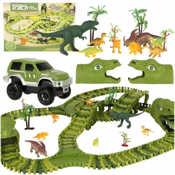 Dinosaur Racing Track with Car XXL, 240 Pieces