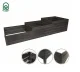 Raised Garden Bed Klasika Garden, Staircase, 225x75 cm, Brown