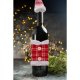 Ruhhy 22589 Christmas Bottle Cover with Hat, Red and Grey