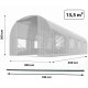 Garden tunnel 3 x 4.5 m (13.5m2) white Plonos