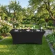 GreenBlue GB372 Elastic Catering Table Cover, Spandex, 180x75x74cm, Black