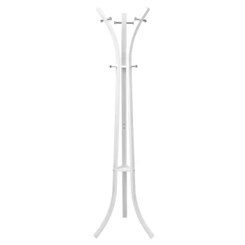ModernHome Standing Coat Rack with 9 Hooks, White