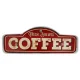 Forever Light Retro LED Metal Sign Fresh Brewed Coffee