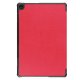 Lenovo Tab M10 (3rd Gen) (TB-328FU) Trifold Stand PU Leather Hard Protective Cover Case, Red