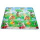 Ikonka Double-Sided Foam Play Mat for Kids, 190x170 cm