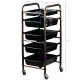 Gabbiano 8-76 Hairdressing Trolley, Antique Gold
