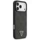 Guess Leather 4G Triangle Strass MagSafe Case for iPhone 17/18 Pro Max - Black