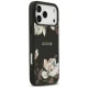 Guess Grained Flowers Classic Logo MagSafe Phone Case Cover iPhone 17 Pro Max - black