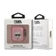 Karl Lagerfeld KLA2UKHGP dėklas AirPods 1/2, Karl`s Head Glitter, rožinis