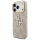 Guess 4G Classic Logo Big Strap Metal Buttons Case for iPhone 17 Pro, Pink