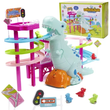 Kids Toy Slide Track Race, Dinosaurs