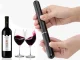 Pneumatic Wine Corkscrew with Foil Cutter, Black