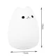 Kids Bedside Table LED Lamp Night Light with Remote USB RGB, Cat