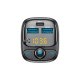 FM modulators Forever TR-370 ar Bluetooth, USB-C PD 30W, 2x USB-A, melns