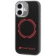 Audi RSQ Oglekļa Šķiedras Sport Red Circle MagSafe Vāciņš priekš iPhone 17 - Melns | Carbon Fiber Phone Case...