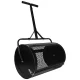 Luaro Compost and Fertilizer Spreader, Lawn Mesh Roller, 60 L, Black